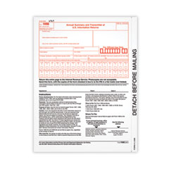 1096 Tax Form, Fiscal Year: 2021, One-Part (No Copies), 8 x 11, 25 Forms Total
