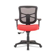 Alera Elusion Series Mesh Mid-Back Swivel/Tilt Chair, Supports Up to 275 lb, 17.9" to 21.8" Seat Height, Red
