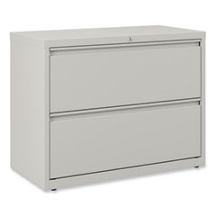 Lateral File, 2 Legal/Letter-Size File Drawers, Light Gray, 36" x 18" x 28"