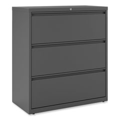Lateral File, 3 Legal/Letter/A4/A5-Size File Drawers, Charcoal, 36" x 18.63" x 40.25"