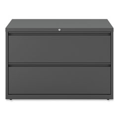 Lateral File, 2 Legal/Letter-Size File Drawers, Charcoal, 42" x 18.63" x 28"