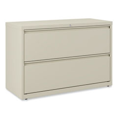 Lateral File, 2 Legal/Letter-Size File Drawers, Putty, 42" x 18.63" x 28"