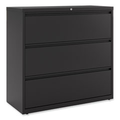 Lateral File, 3 Legal/Letter/A4/A5-Size File Drawers, Black, 42" x 18.63" x 40.25"