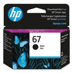 HP 67, (6C7V7AN) Black Original Ink Cartridge