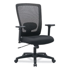 Alera Envy Series Mesh High-Back Swivel/Tilt Chair, Supports Up to 250 lb, 16.88" to 21.5" Seat Height, Black