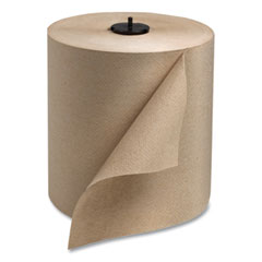 Basic Paper Wiper Roll Towel, 7.68" x 1,150 ft, Natural, 4 Rolls/Carton