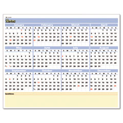AAGPM550B28 - QuickNotes Recycled Mini Erasable Wall Planner