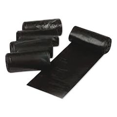 Low Density Can Liners, 45 gal, 1.1 mil, 40" x 46", Black, Interleaved Roll, 20 Bags/Roll, 5 Rolls/Carton