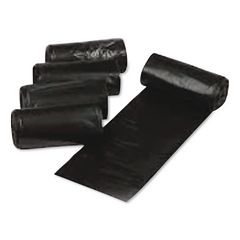 Low Density Can Liners, 56 gal, 1.5 mil, 43" x 47", Black, Interleaved Roll, 20 Bags/Roll, 5 Rolls/Carton