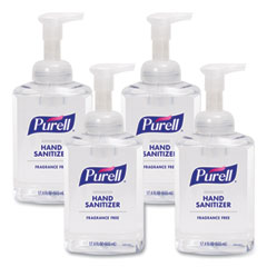 Advanced Hand Sanitizer Foam, 515 mL, Pump Bottle, Fragrance-Free, 4/Carton