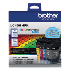 LC4064PKS Ink, 3,000/1,500 Page-Yield, Black/Cyan/Magenta/Yellow