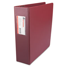 UNV35416 - Suede Finish Vinyl Round Ring Binder With Label Holder