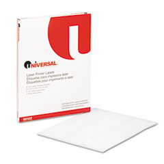 Laser Printer Permanent Labels, 1 x 2-5/8, White, 3000/Box
