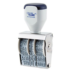 Rubber Stamp, Dater, Conventional, Type Size 2