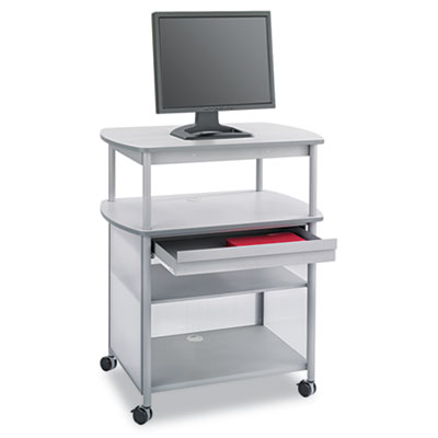 Impromptu AV Cart With Storage Drawer, Three-Shelf, 36-1/2 x 26