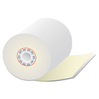 Two-Ply Cash Register Rolls, 3" x 90 feet, White/Canary, 50/Cart Two-Ply Cash Register Rolls, 3" x 90 feet, White/Canary, 50/Cart