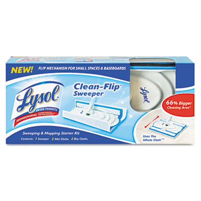 Lysol Clean-Flip Sweeper, 44 1/2" Aluminum Handle, 10 2/5" Mop H
