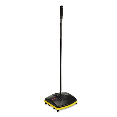 Floor & Carpet Sweeper, Plastic Bristles, 44" Handle, Black