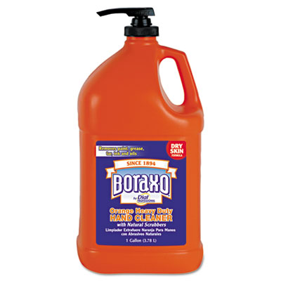 Heavy Duty Hand Cleaner with Scrubbers, Orange, 1gal, 4/Carton