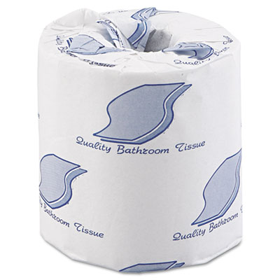 Bath Tissue, Wrapped, 2-Ply, White, 500 Sheets/Roll, 96 Rolls/Ca