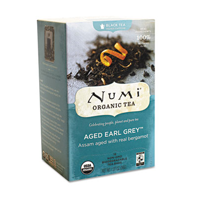 Organic Teas and Teasans, 1.27oz, Aged Earl Grey, 18/Box