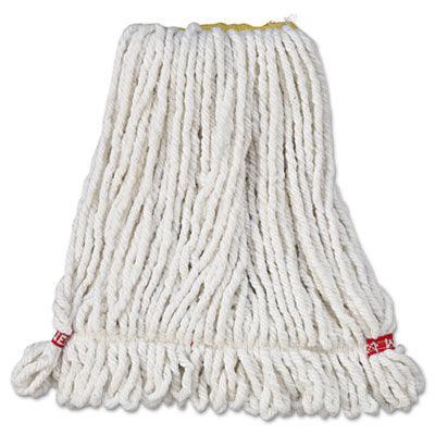 Web Foot Wet Mop Head, Shrinkless, White, Small, Cotton/Syntheti