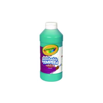 Crayola® Artista II Washable Tempera Paint, Turquoise, Matte, 16 oz. Bottle