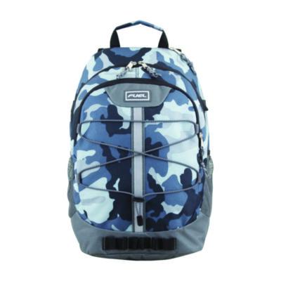 Terra Sport Bungee Backpack 15.5" 12.5 x 7.75 x 18 Midnight Camo 117870STMNC