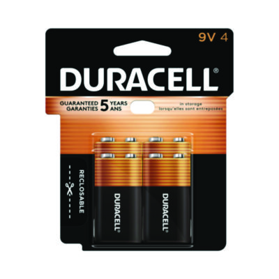 Duracell+CopperTop+Alkaline+9V+Batteries+4%2fPack+MN16RT4Z