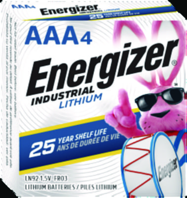 Energizer Industrial Lithium AAA Battery 1.5 V 4/Pack LN92PK