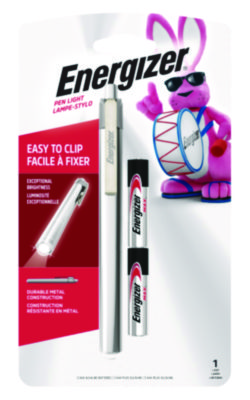 Energizer Pen Flashlight - AAA - AluminumBody - Silver