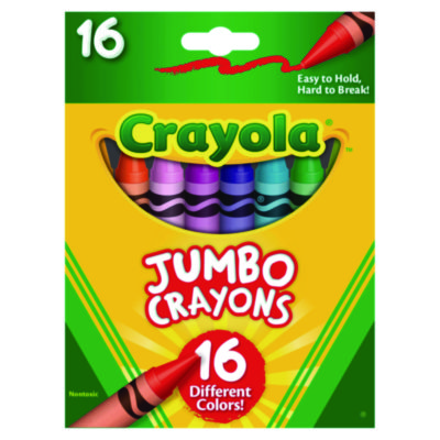 Crayola+Jumbo+Crayons+Assorted+Colors+16Ct+520390