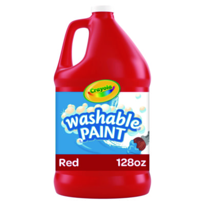Crayola+Washable+Paint+Red+1+gal+Bottle+542128038