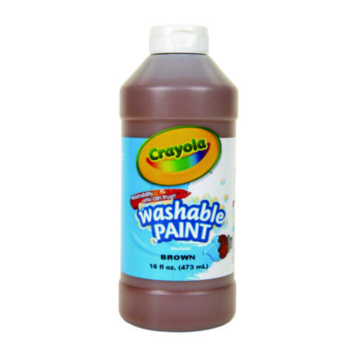 Crayola+Washable+Paint+Brown+16+oz+Bottle+542016007