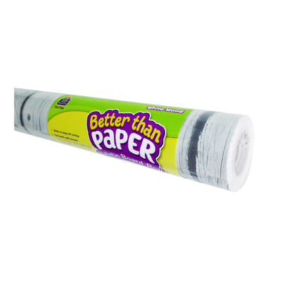 Better Than Paper Bulletin Board Roll 4 ft x 12 ft White Wood TCR77366