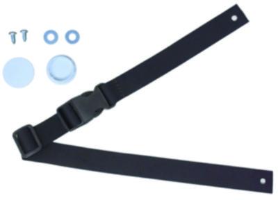 Rubbermaid® Safety Strap Kit with Hardware for Baby-Changing Station, 3 x 7, Black
