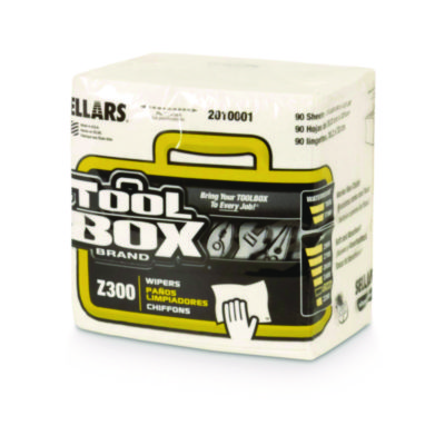 Sellars Toolbox Z300 1/4 Fold Wipers White 12 Bundles