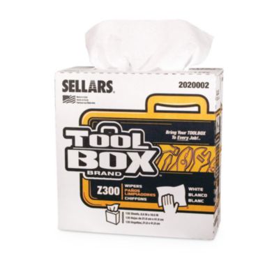 Sellars Toolbox Z300 Interfold Wipers White 8 Boxes