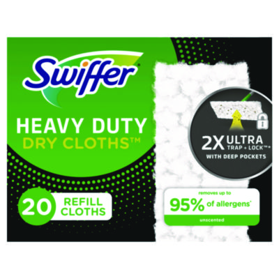 Swiffer Sweeper Dry Heavy Duty Cloth Refill Pad 20 Count