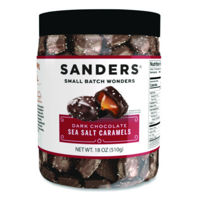 Sanders+Dark+Chocolate+Sea+Salt+Caramels+-+18+oz+Tub