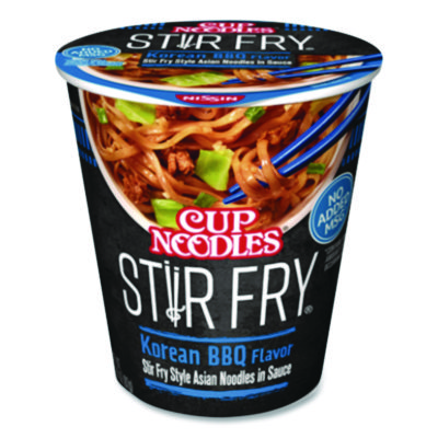 Nissin+Cup+Noodle+Stir+Fry+Korean+Beef+2.86oz+Cup+6%2fCarton+NIS42403