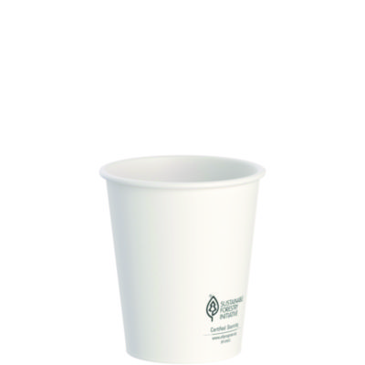 Thermoguard Insulated Paper Hot Cups 12 oz White Sustainable Forest Print 600/Carton DWTG12W