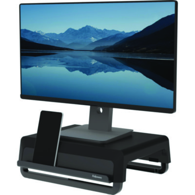 Fellowes+Breyta+Ergonomic+Height+Adjustable+Stand+for+Monitor%2fLaptop+Black