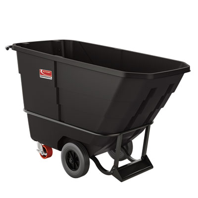 Suncast Commercial® 0.5 cu yd Standard Duty Tilt Truck, 800 lb Capacity, Black