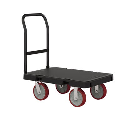 Suncast Commercial® Resin Platform Truck, 1,600 lb Capacity, 24" x 36", Black