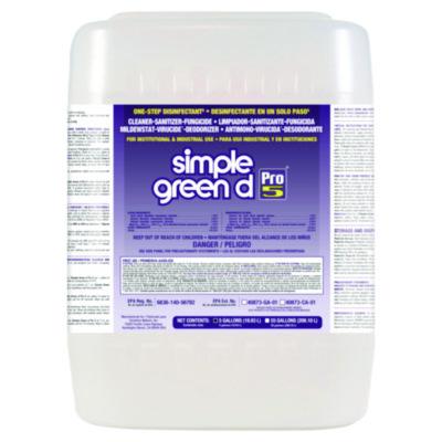 Simple Green® d Pro 5 Disinfectant, Unscented, 5 gal Jug