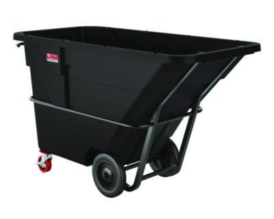 Suncast Commercial® 1.5 cu yd Heavy Duty Tilt Truck, Forkliftable Frame, 2,200 lb Capacity, Black