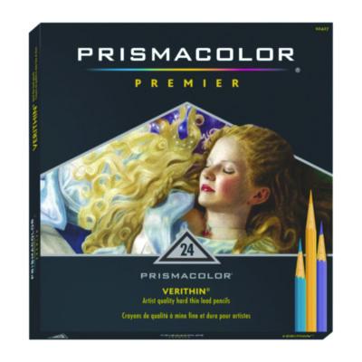 Prismacolor 2427 Premier Verithin Colored Pencils, 24-Count Assorted
