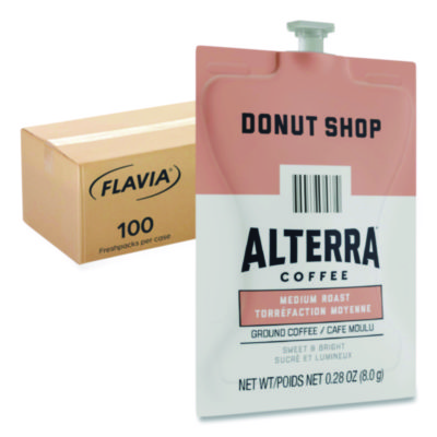 Alterra+Donut+Shop+Coffee+Freshpack+Donut+Shop+0.28+oz+Pouch+100%2fCarton+48019