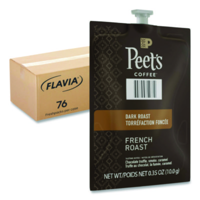 Peet%27s+French+Roast+Coffee+Freshpack+French+Roast+0.35+oz+Pouch+76%2fCarton+48036